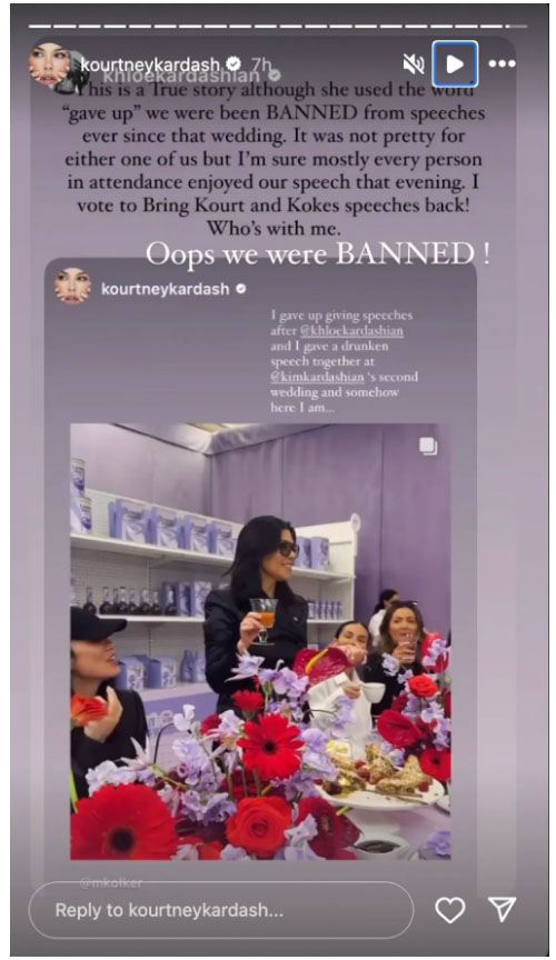 Khloé Kardashian reveals reason for family speeches ban
