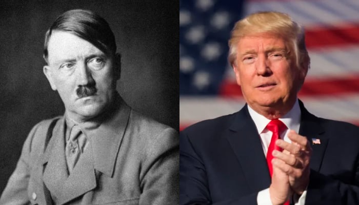 Former German dictator Adolf Hitler (left) and former US president Donald Trump. — AFP/File