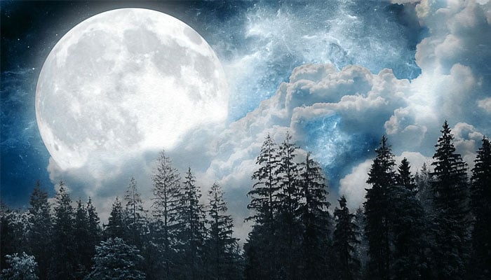 This representational image shows an artists illustration of a full moon. — Pixabay