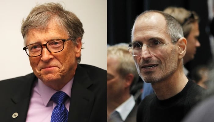 This combination of images showsMicrosoft founder Bill Gates (left) andlate Apple CEO Steve Jobs. — Reuters/Files