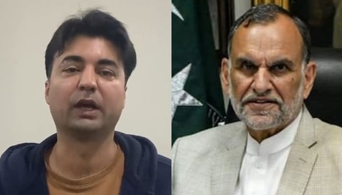 PTI leaders Murad Saeed (left) and Azam Swati. — X/MuradSaeedPTI/AzamKhanSwatiPk/File