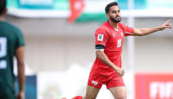 Jordanian footballer Musa Al-Taamari. — X/JordanFA