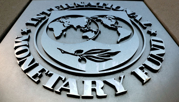 The IMF logo is seen in this photograph. — Reuters