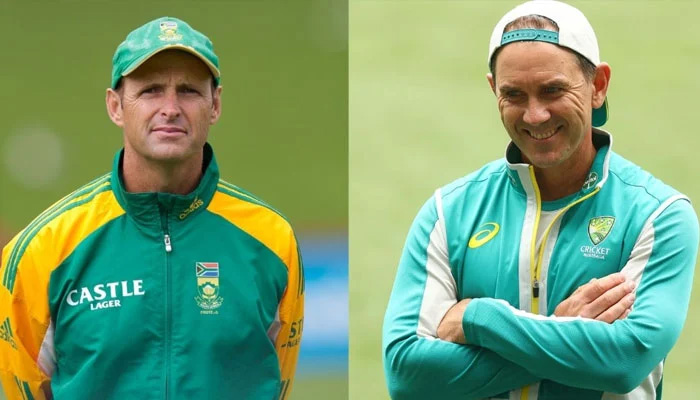 Gary Kirsten (left) and Justin Langer (right) can be seen in this collage.—AFP/File