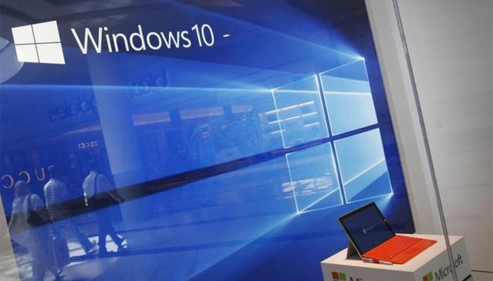 A display for the Windows 10 operating system is seen in a store window at the Microsoft store at Roosevelt Field in Garden City, New York July 29, 2015. — Reuters