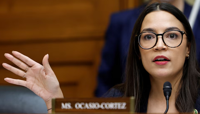 House Oversight and Accountability Committee member Representative Alexandria Ocasio-Cortez (D-NY) questions witnesses during the committees hearing in Washington, on February 8, 2023. — Reuters