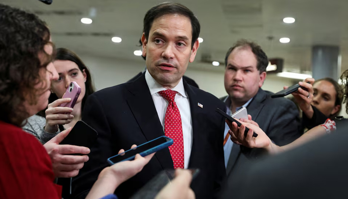 US Senator Marco Rubio (Republican) speaks to reporters in Washington, on April 19, 2023. Marco Rubio warns Daesh could attempt a similar attack on the US as it did on Moscow. — Reuters