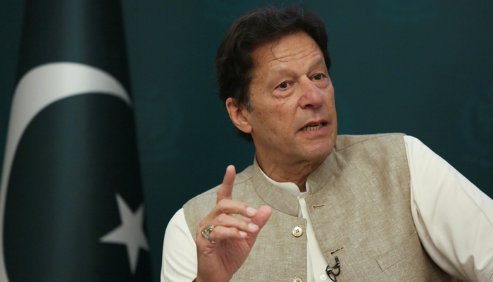 Pakistans Prime Minister Imran Khan speaks during an interview with Reuters in Islamabad, Pakistan June 4, 2021. — Reuters