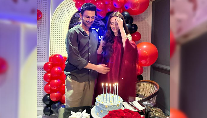 Celebrity couple Shoaib Malik and Sana Javed. — Instagram/sanajaved.official