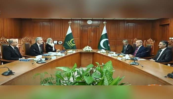 PM Shehbaz and CJP Isa along with others during the key meeting. — PID