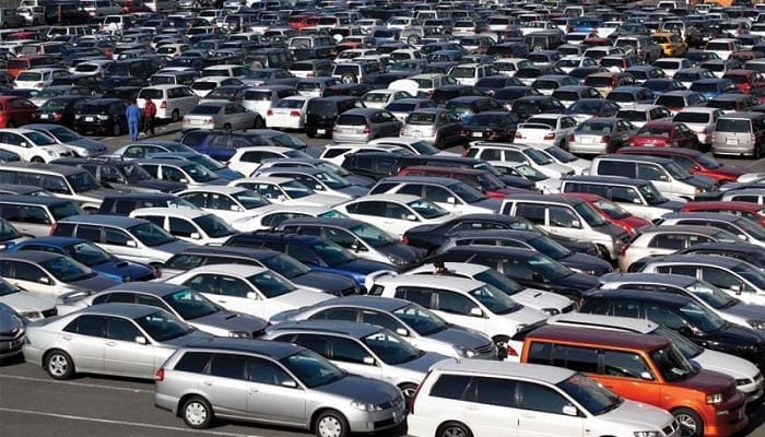 A representational image showing a large number of parked cars. — AFP/File