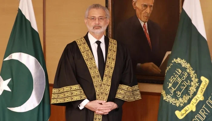 Chief Justice (CJ) Qazi Faez Isa. —Supreme Court website