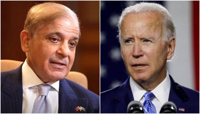 PM Shehbaz Sharif (left), and US President Joe Biden. — PID/Reuters