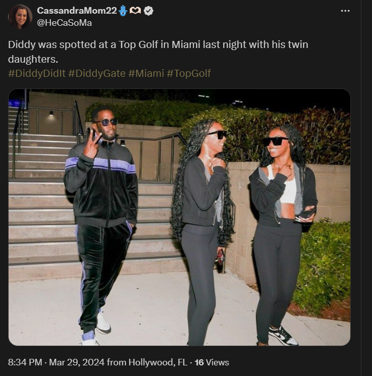 Diddy looks confident as he steps out with twin daughters amid multiple lawsuits