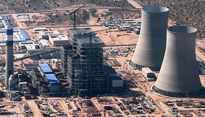 An aerial view of the Thar Coal Power Project in Tharparkar as seen on January 31, 2022. — PPI
