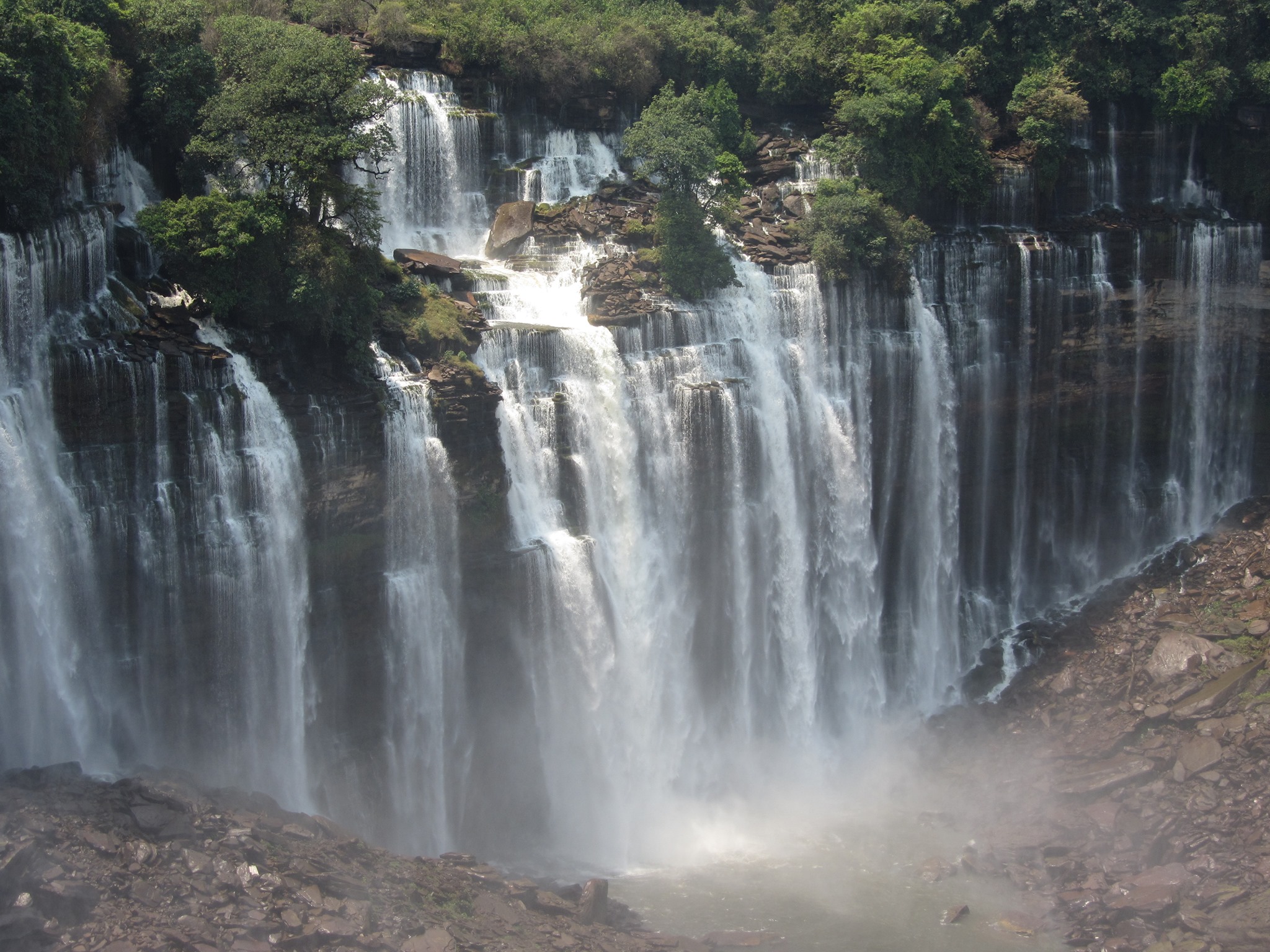 This image released on April 15, 2021, shows a view of Kalandula Falls in Angola’s Malanje Province. — Facebook/Viscura Internacional LDA