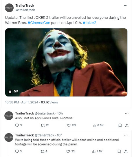 Lady Gaga, Joaquin Phoenixs ‘Joker: Folie à Deux, teaser release date leaked