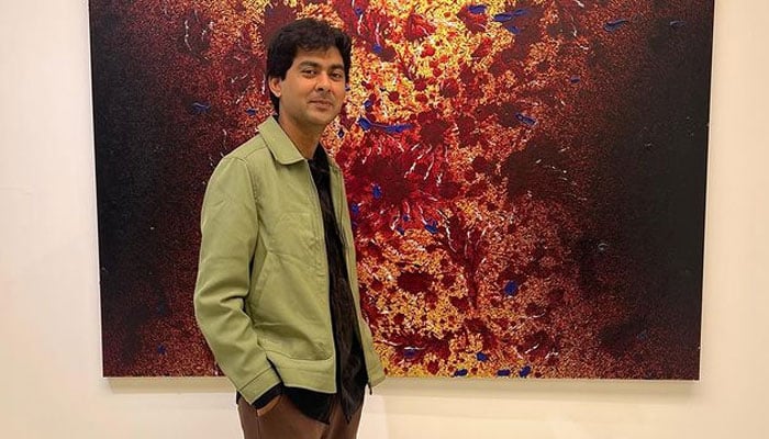 Pakistani artist Makhdoom Arfeen Hashmi. — Instagram/@shamsul_arfeen_hashmi