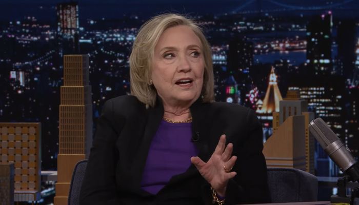 Hillary Clinton advises US voters to get over choices of Donald Trump and Joe Biden. — Screengrab/YouTube/The Tonight Show Starring Jimmy Fallon