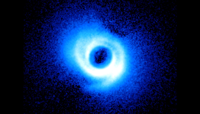 The asymmetric nature of the arms in the image of star SAO 206462 could mean that the disk contains at least two planets. — Nasa Goddard Space Flight Center/Subaru Telescope, National Astronomical Observatory of Japan