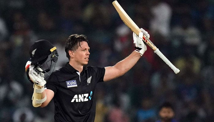 The picture shows New Zealand captain Michael Bracewell. — PTI