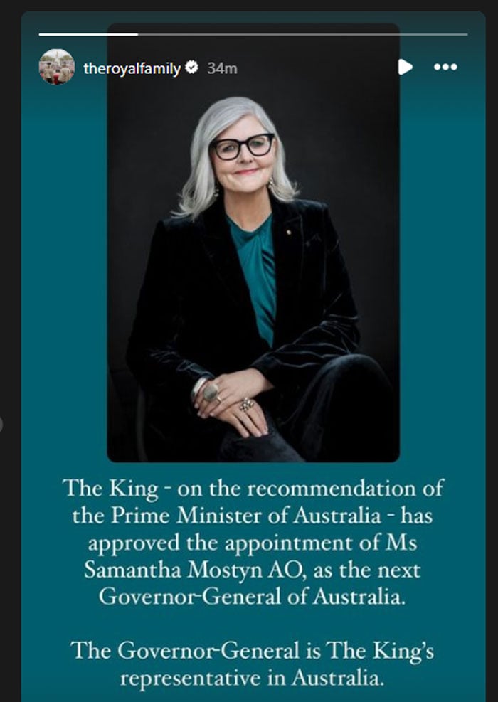 King Charles approves appointment of new Governor-General of Australia