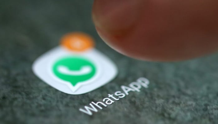 The WhatsApp app logo is seen on a smartphone in this picture illustration taken September 15, 2017. — Reuters