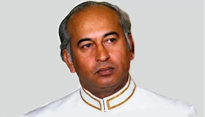 Former Prime Minister Zulfikar Ali Bhutto. —Facebook/PPP Media Cell Central Secretariat/File