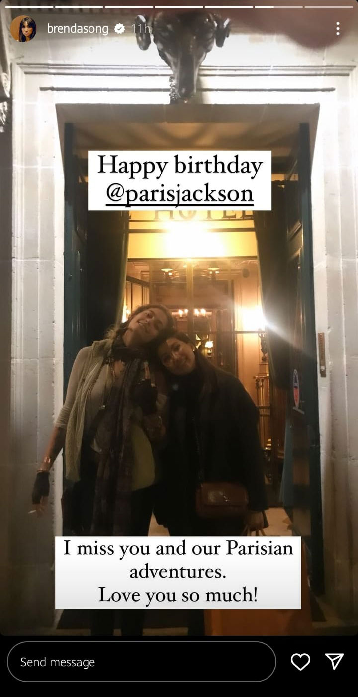 Brenda Song wishes Paris Jackson 26th birthday with rare ‘Parisian snap