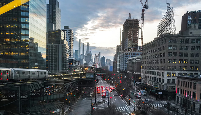 Manhattan midtown skyline. Buildings in the city shook in a 4.8-magnitude earthquake on Friday. — AFP