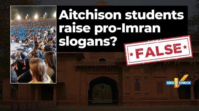 Fact-check: No, video does not show pro-Imran slogans being raised in Aitchison