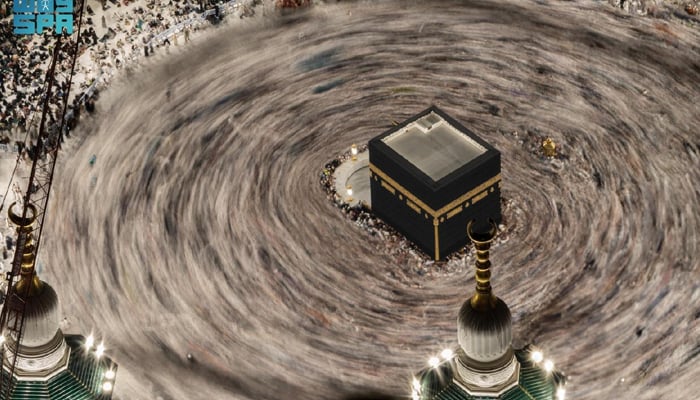 A general view of Muslims performing Umrah at the Grand Mosque on the eve of 29th Ramadan, during the holy month of Ramadan, in the holy city of Makkah, Saudi Arabia, April 7, 2024. — Reuters