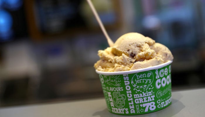 An ice cream of Ben & Jerry’s is seen at their shop in London, Britain, October 5, 2020. — Reuters/File