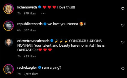 Ariana Grandes grandmother debuts at No. 55 on Hot 100 list