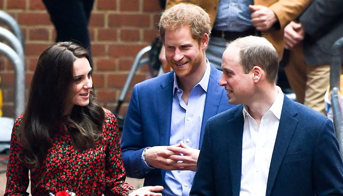 Kate Middleton reacts as Prince Harry tries to reconnect