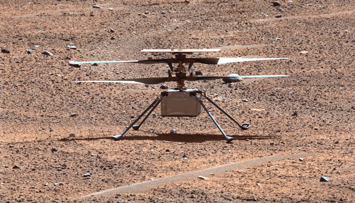 Ingenuity helicopter sent its last message to Earth. — Nasa/JPL-Caltech/ASU/MSSS