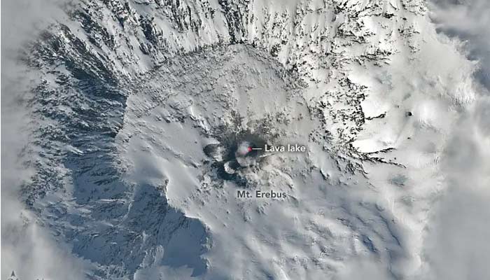 Mount Erebus spews 80g of gold dust daily but you cant get there. — Nasa Earth