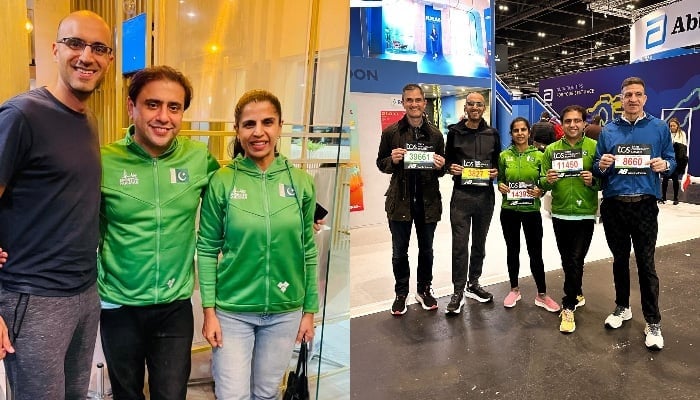 Pakistani runners are looking forward to the marathon. - File