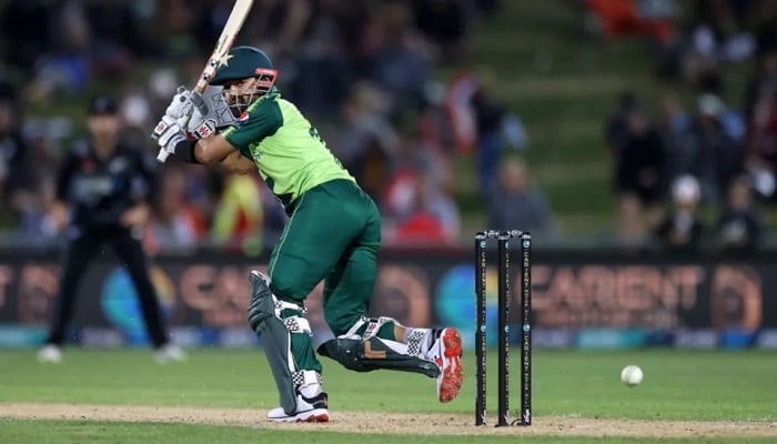 Pakistans wicketkeeper-batsman Mohammad Rizwan plays a shot during a T20I match. — AFP/File