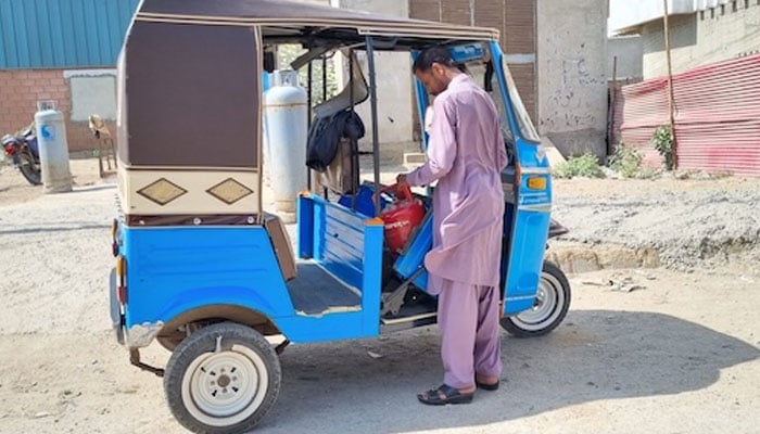 This photo was taken at the LPG filling station in Clifton, Karachi. — Zofeen Ebrahim/IPS