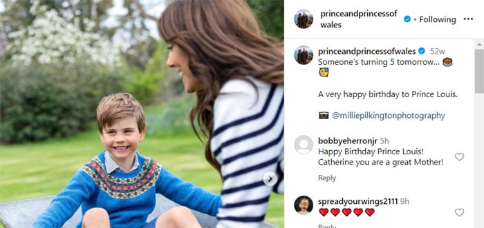 In 2023, Kate Middleton shared THIS stunning photo of Prince Louis on his 5th birthday