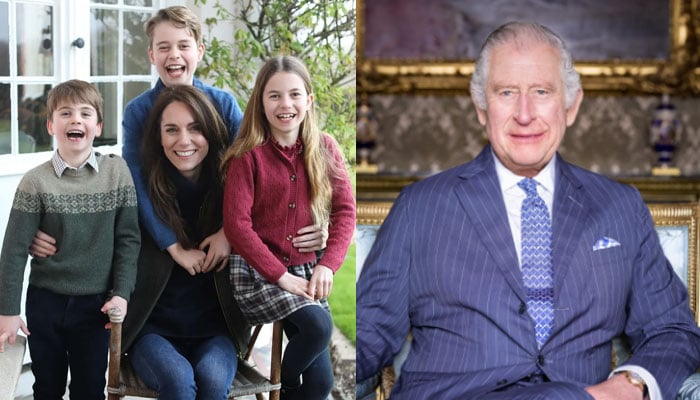 Kate Middleton encourages George, Charlotte, Louis to show affection to King Charles