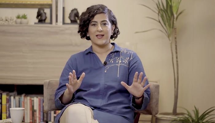 Former Google executive and Digital Pakistan head Tania Aidrus speaking in this still taken from a video. — Instagram/tania.aidrus