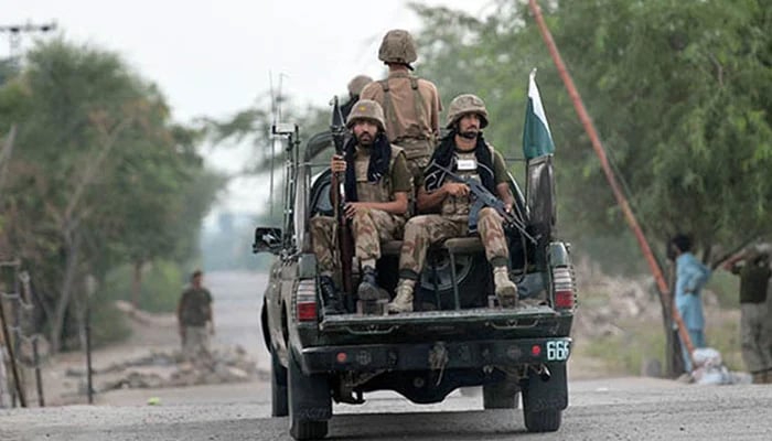 Pakistan Army soldiers patrol in a Khyber Pakhtunkhwa. — AFP/File