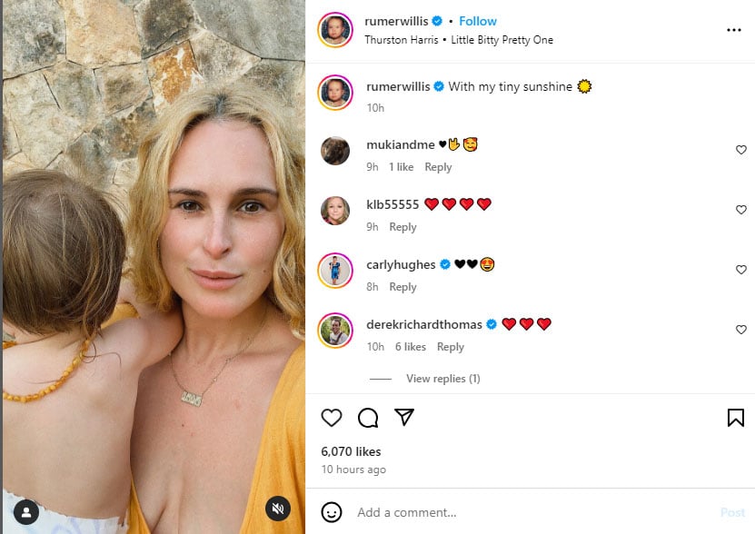 Rumer Willis shares adorable video with her daughter