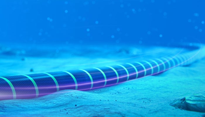 A representational image of an under water internet cable. — National Physical Laboratory