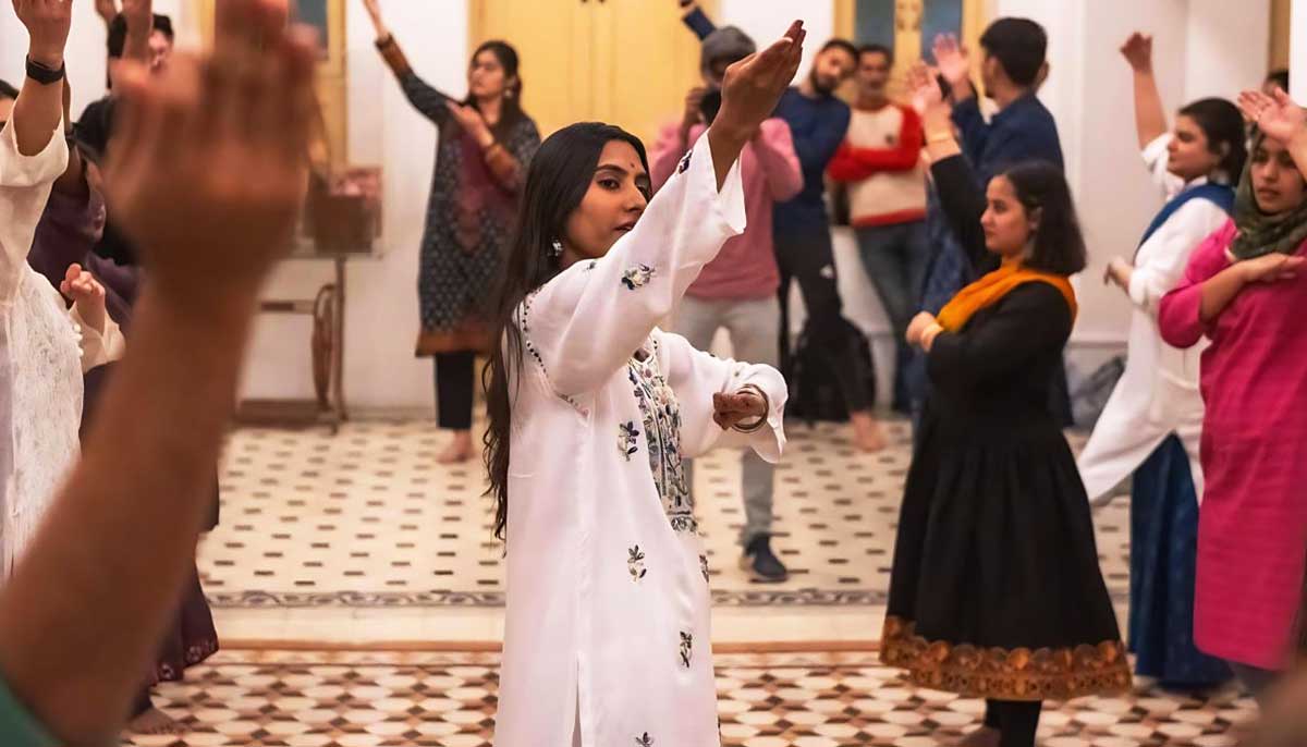 Tabitha Simrin Bhatti teaches classical dance to her female students during a class in Karachi. — Photo provided by Tabitha Simrin Bhatti