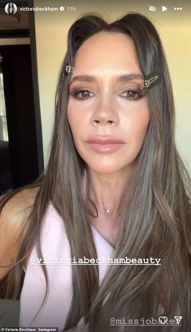 Victoria Beckham gives sneak peek into hot make-up look