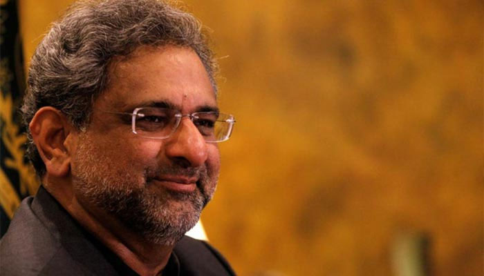 Former prime minister Shahid Khaqan Abbasi reacts during an interview with Reuters in Islamabad, Pakistan on January 22, 2018. — Reuters