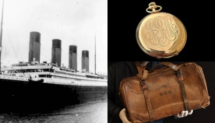 Items recovered from Titanic victims decades ago sold at auction. — Henry Aldridge and Son